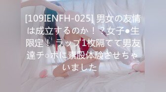 [109IENFH-025] 男女の友情は成立するのか！？女子●生限定！ ラップ1枚隔てて男友達チ○ポに素股体験させちゃいました♪