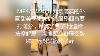 [MP4/0.99GB] 元氣滿滿的外圍甜美學生妹，這服務簡直要打滿分，操完了累了 她還給按摩解壓，高度配合各種姿勢啪，老哥愛掐脖子幹